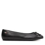 Ballerinaskor Tommy Hilfiger Essential Chic Ballerina FW0FW08059 Svart