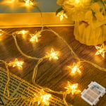 Etopgo Star Fairy Lights, 6M 40 LED Battery Powered Fairy Lights with 6h Timer,