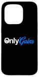 Coque pour iPhone 15 Pro Gym Bodybuilder Fitness Workout Only Gains