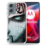 Cokitec Coque Renforcée pour Motorola G24 4G Manga Naruto Gaara