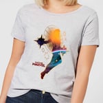 Captain Marvel Nebula Flight Women's T-Shirt - Grey - 4XL - Grey