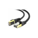 Jalleria - 20M Câble Ethernet Cat 8 RJ45 Câble Réseau lan Gigabit Haute Vitesse 10 Gbit