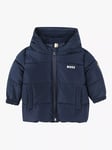 BOSS Baby Water Repellent Hooded Jacket, Navy