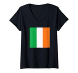 Womens Ireland Flag Men Women Kids Irish Flag V-Neck T-Shirt