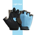 (MHalf Finger Sky Blue) Miesten Pyöräily Moottoripyörä Käsineet Full Finger Kosketusnäyttö Polkupyörä Mtb Pyörä Kuntosali Harjoitushanskat Kesä Ulkokalastus Käsi Guantes Moottoripyörä Käsineet