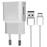 Samsung Samsung USB 8W Wall Charger with USB to USB-C Cable, White