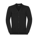 Russell Men´s V-neck Cardigan - Black - XS