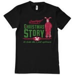 Hybris A Christmas Story - Pink Nightmare T-Shirt (Black,XXL)