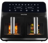 SALTER Dual View Pro EK5196GW 7.6L Air Fryer - Black, Black