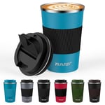 Tlater Mug Isotherme, 380ml Mug Thermos Café Mug Isotherme Cafe - Tasse Isotherme - Acier Inoxydable à Double Paroi Tasse Thermos pour les Boissons Chaudes et Froides, le Café, l'Eau et le Thé