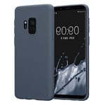 Atiyoo Suitable for Samsung Galaxy S9 mobile phone case, ultra-thin shockproof, comfortable feeling, scratch-resistant TPU back shell, navy blue