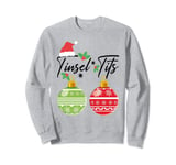 Tinsel Tits Jingle Balls Funny Christmas Matching Couple Sweatshirt