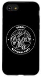 Coque pour iPhone SE (2020) / 7 / 8 Parc national de Denali Camp Mountain Fire Tree Moon Star