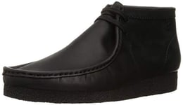 Clarks Men's Shacre Chukka Boot, Black Black Leather, 12 UK