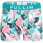 Boxers Pullin  Boxer Homme Microfibre FLAM70 Cyan Rose