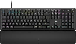 K70 CORE RGB CLAVIER MÉCANIQUE DE JEU AVEC REPOSE-PAUME - TOUCHES LINÉAIRES PRÉ-LUBRIFIÉES MLX RED - AMORTISSEMENT DU SON - COMPATIBLE ICUE - AZERTY FR LAYOUT - NOIR[CLA170236]