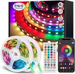 vvuvnem 30m LED Strip Lights(2 Rolls of 15m), Led Lights Music Sync Colour Chan