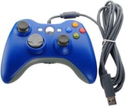 Xbox 360 Game Controller Usb Wired Gamepad Game Joystick Joypad For Microsoft & Windows Pc(Blue)