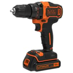 Black & Decker Perceuse-visseuse sans fil 18 V avec chargeur/batterie 1,5 Ah - BDCDD186-QW