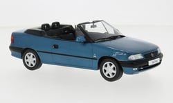 Opel Astra F Cabriolet 1994 Bleu Métallique Maquette de Voiture 1:24 Whitebox