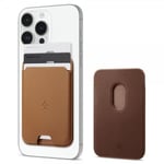 Spigen Korttipidike Valentinus 3 Cards Holder MagFit Ruskea