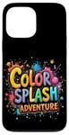 Coque pour iPhone 13 Pro Max Color Splash Adventure Colorful Paint