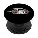 E-2 Hawkeye Tactical Airborne Dessin animé avion PopSockets PopGrip Adhésif