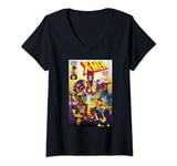 Femme Marvel Studios X-Men ’97 Magneto and the Team Comic Cover T-Shirt avec Col en V