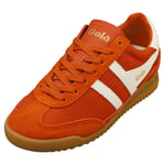 Gola Tornado Womens Fashion Trainers in Orange White - 8 UK