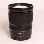 Nikon Used Z 24-70mm f/4 S mount lens