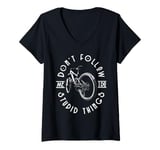 Womens Don't Follow Me. I Do Stupid Things V-Neck T-Shirt