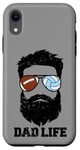 iPhone XR Football Volleyball Dad Messy Hair Beard Football Volleyball Case