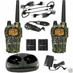 2 WALKIE TALKIES MIDLAND GXT1050 WITH CHARGER AND PICKUPS 5W 56 KMS , VOX VIB...