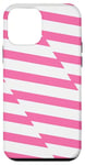 Coque pour iPhone 12 mini Motif simple sans couture rose et blanc