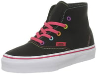 Vans K Authentic Hi, Basket mode garçon - Noir (Multi Pop Bla), 28 EU (11.5 US)