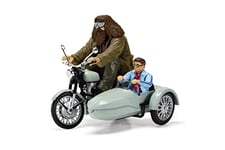 Modèle de moto side-car Harry Potter avec Hagrid et Harry - Métal DieCast- Longueur 8 cm - Multicolore