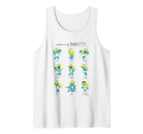 The Smurfs Emotions Of Smurfette Collage Big Chest Logo Tank Top