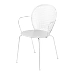 Fermob - Lorette Armchair Cotton White 01 - Matstolar utomhus - Frédéric Sofia - Vit - Metall