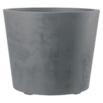 Deroma Vase Millennium 59 CM Gris Avec Réserve D'Eau Et Roues