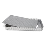 patisse 03583 – Moule à tarte rectangulaire - fond amovible perforé Silver-Top - gris argenté - 32x22cm
