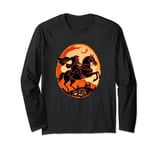 Headless Horseman of Sleepy Hollow Lit Jack O Lantern Long Sleeve T-Shirt