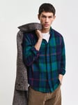 GANT Cotton Twill Check Shirt, Deep Forest Green