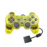 Handkontroll Playstation 2 Transparent/Gul