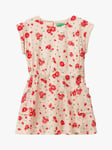 Benetton Kids' Floral Print A-Line Dress, Multi