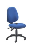 Office Hippo Desk Chair, Ergonomic Home & Office Chair With Adjustable Seat, Back & Lumbar Pump For Comfort & Support, Computer Chair With Curved Back For Daily Use - Royal Blue