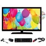 ANTARION TV LED 22" 55cm Téléviseur FULL HD DVD intégré Compatible 12V