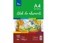 Akvarellblock A4 190G 12 Ark Kb011-A4 Tetis