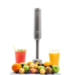 Sensio Home Hand Blender Cool Grey 200W Stick Immersion Blender Food Processor Handheld Electric with Stainless Steel Blade Great for Soups, Baby Food, Sauce, Smoothies