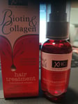 Biotin & Collagen Hair Treatement Hydrating Nourishing Adds Shine 50ml Bottle UK