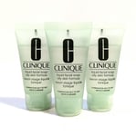 3x Clinique Liquid Facial Soap 30ml Oily Skin Formula, perfect for travel